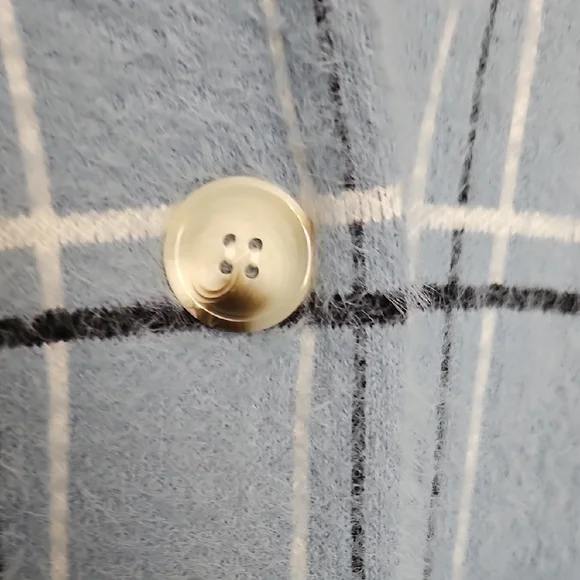 Love Token Blue Coat with Windowpane Plaid Design Sz Xlg - Picture 5 of 8